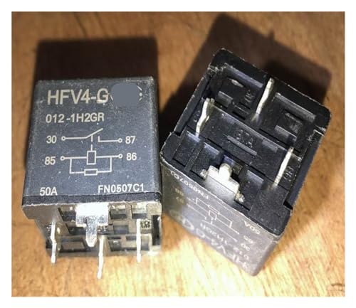 Relé de 4 pines HFV4-G 012-1H2GR de 50A y 12V para automoción