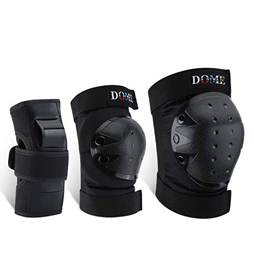 image for DOMEANYWAY Knee Pads for Kids/Youth, Protective Gear Set with Elbow Pa
