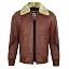 Garret - Cognac Leather Jacket Men