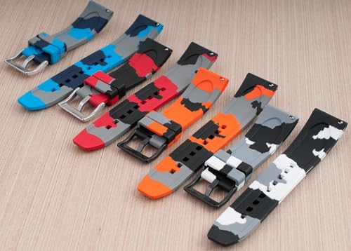 Image of StrapHabit Quick Release Rubber Watch Strap Band FKM 20mm 22mm 24mm