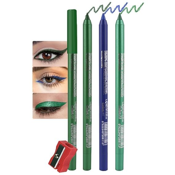 Set de lápices delineadores de gel con glitter coloridos miniatura 1