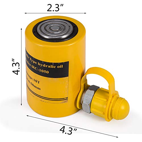 VEVOR Cilindro Idraulico a Semplice Effetto del