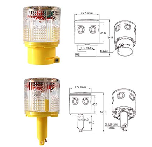 Coollooda Luce di segnalazione solare spia di