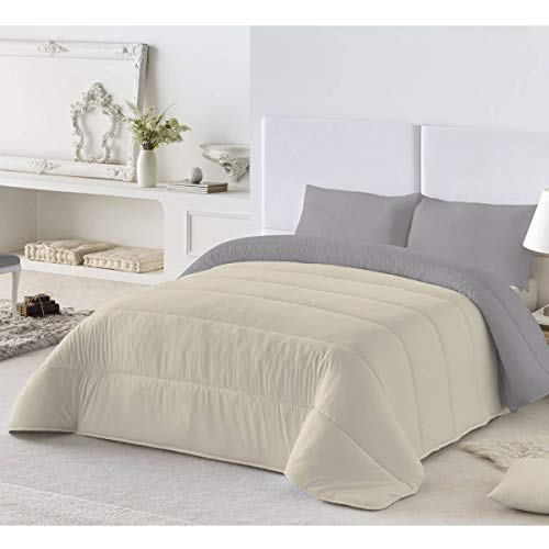 NATURALS Edredón Piedra L.198/Gris L.807 Cama 135
