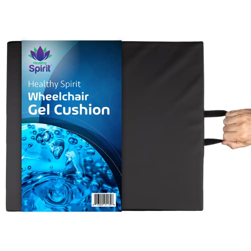Healthy Spirit Wheelchair Cushion, Black, 18 Inch #TOP17