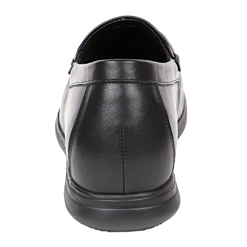 Men's Height Increasing Leather Loafer Moccasin 2.8" Shoe GKC713