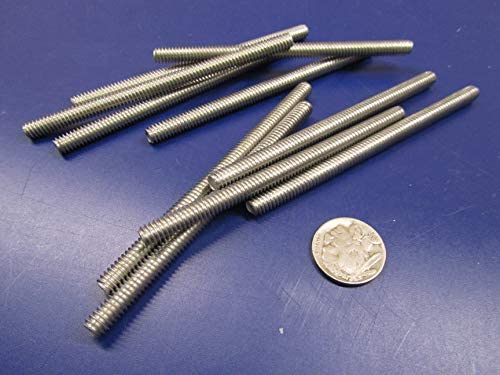 Aluminum Fully Threaded Rod RH 1/4"-20 x 4.0 Length 10 Pcs