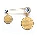 Produktbild XiaoG Muslimischer Islam Allah türkisch Ewi-Augenhand von Fatima-Anhänger-Metallbrosche Baby-Pins (Color : 10271-Gold)