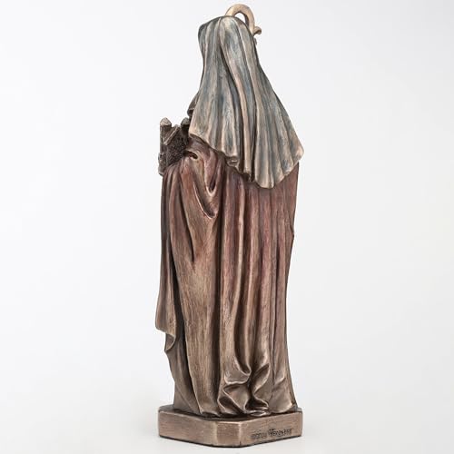 Estatua Saint Brigid de Kildare 6.5 in Resina y Bronce miniatura 5
