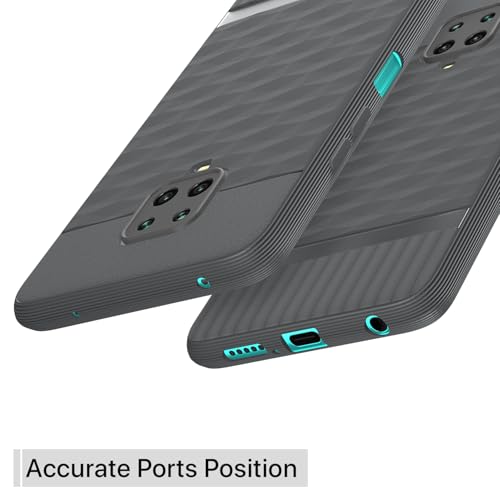 Image of Outlouders Back Cover for Redmi Note 10 Lite /Redmi Note 9 Pro /Note 9 Pro Max | TPU Soft Flexible Shockproof | Full Camera Protection Back Case (Grey)