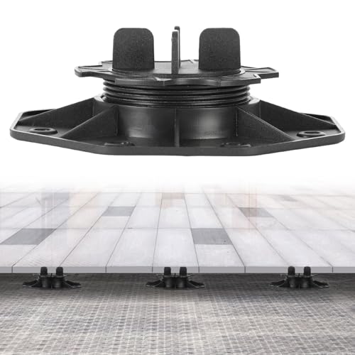 Ansobea 50 Stück Stelzlager Höhenverstellbar 19-28mm Terrassenlager Füße verstellbar Plattenlager für Steinplatten Terrassenplatten Bodenplatten Fliesen Tragfähigkeit von 400-800kg