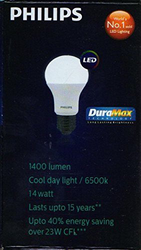 Image of PHILIPS Base E27 14-Watt LED Bulb (White, Cool Day Light) - Pack of 6