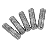 GLEAVI Set 5 Pezzi Bulloni Mozzo Ruota M14x1,25 M14x1,5 50mm Perni Ruota Resistenti Kit Dadi Bulloni per Impieghi Gravosi Accessori Auto per Riparazione e Manutenzione Veicoli