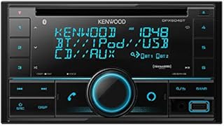 Kenwood DPX504BT Double DIN in-Dash CD Receiver with Bluetooth | Car Stereo CD Receiver with Amazon Alexa Voice Control | High-Contrast 3-line Display with Variable-Color Illumination