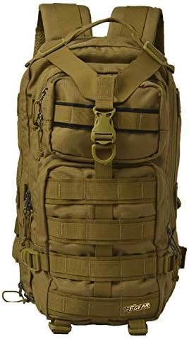 F Gear Tactical 29L Medium Trekking Backpack with Multiple Pockets|Army Camo Molle Rucksack Bag for Men Women Boys|Water resistant Light Weight|Hiking Daypack Weekender Camping Bags