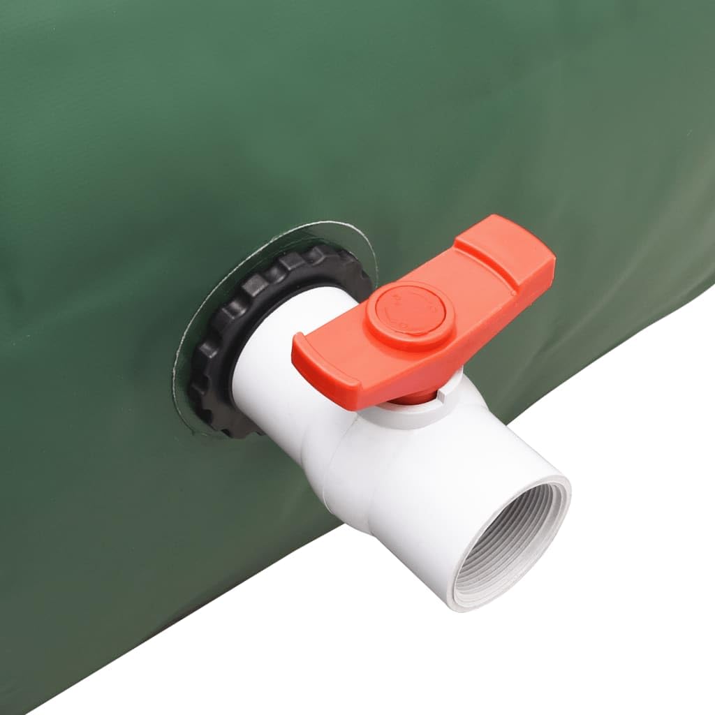 Depósito de agua plegable de PVC 5000 L con grifo rectangular de 250 x 200 x 100 cm, ideal para riego de jardín, aspersor, manguera de goteo, bomba e invernadero