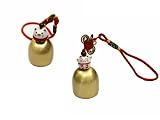 KWJOY Lucky Cat Copper Bell and Lucky Pig Copper Bell Feng Shui Copper Bell for Good Luck