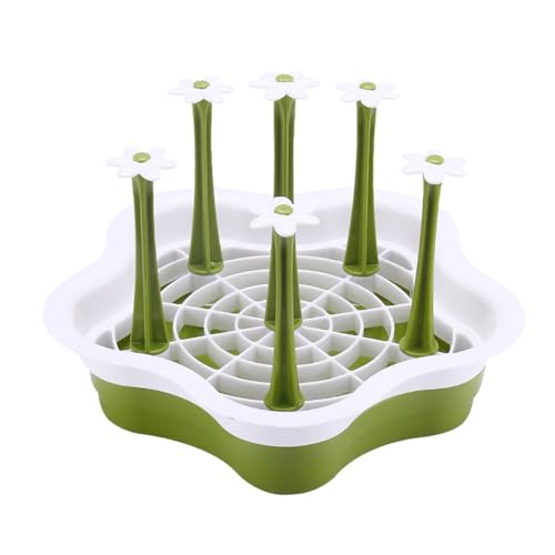 Mocturnity - Organizador de tazas para encimera, escurridor, botella de cocina, bandeja de secado de plástico, organizador de rejilla de taza colgante,
