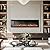 MFSTUDIO 72 Inch Electric Fireplace with 84 Color Combinations, Ultra Narrow Frame Recessed and Wall Mounted Fireplace Heater, Log, Driftwood & Crystal Option, Thermostat, Timer, 750w/1500w, Black