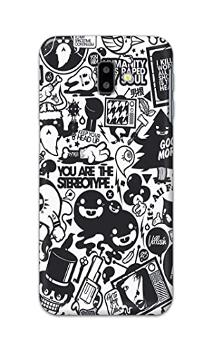 Image of Printed Hard Back Cover Case for Samsung Galaxy J6 Plus | Samsung J6+ Back Cover (Mixed Cartoon) -1302