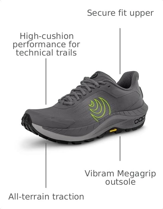Image of Topo Athletic Men's MTN Racer 4 Lightweight Comfortable 5MM Drop Trail Running Shoes, Athletic Shoes for Trail