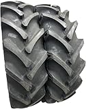 JUSTUBES.COM 14.9-24 Heavy Duty R1 Tractor Tires, Lug Bar, 8 PR, Set of 2, Backhoe, 14.9x24 Tubeless
