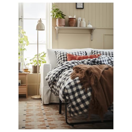 Housse de couette ProTuning EKTANDVINGE 240x220 parure lit double anti-pli anthracite - 7