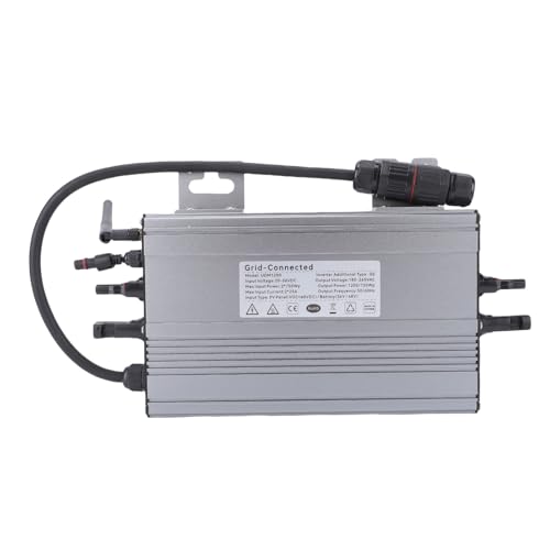 Alomejor Inversor de Conexión a Red de 1000 W, Diseño de Aleación de Aluminio, Conversión Solar Eficiente con Monitoreo WiFi para Sistemas Solares Domésticos