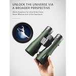 Star Cloud 15X55 UHD Lightweight Binoculars for Adults with Upgraded Phone Adapter, Large View IPX7 Waterproof Binoculars for Bird Watching, Hunting, Hiking, Stargazing (15X55) - Image 2