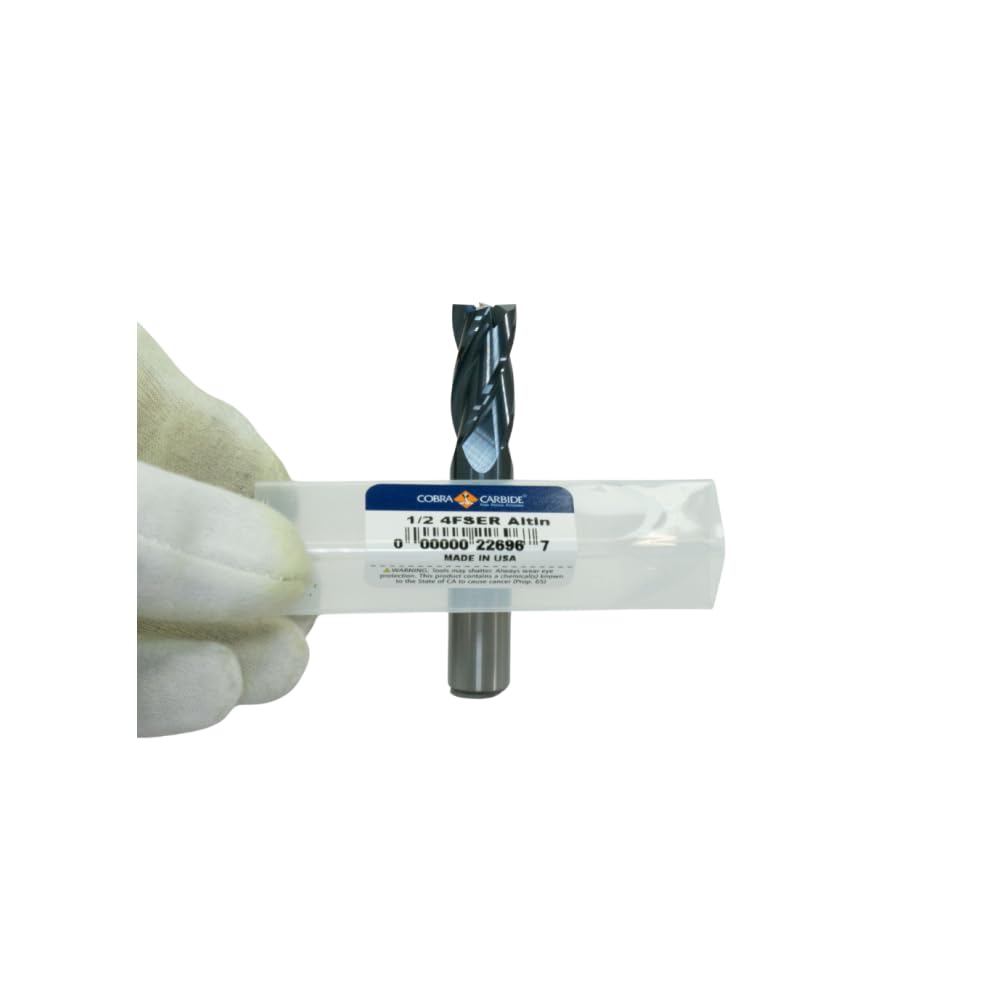 Conical Tool Company A-202 1.0° HSS Tapered End Mill - 3 Flute x 1/8'' Tip x 0.1425'' Large Diameter x 3/8'' Shank x 1/2'' Length of Cut x 2 5/8'' Overall Length