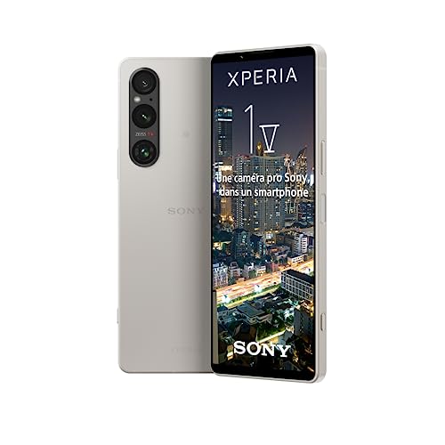 Sony Xperia 1 V - Smartphone Android, Téléphone Portable - Ecran 6.5 Pouces 21:9 CinemaWide 4K HDR OLED - Taux de rafraichissement de 120Hz - Triple caméra - 256Go...