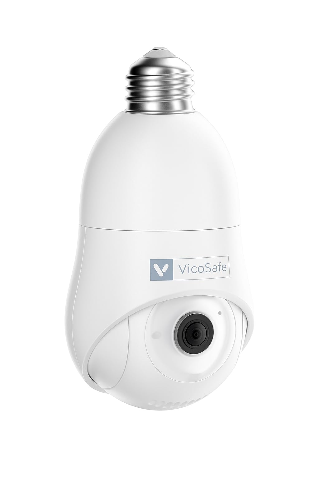 VicoHome Light Bulb Camera Outdoor Indoor – 2K HD WiFi Security Camera with 360° View, Motion Detection, Color Night Vision, Two-Way Audio, Siren, Works with Alexa – Easy Install Surveillance Cam