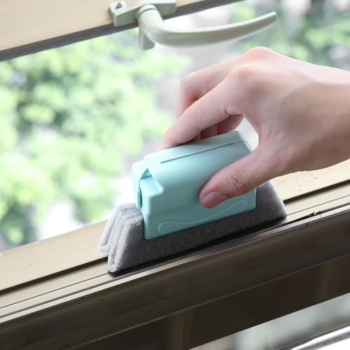 Image of Magic Window Cleaning Brush, Double Sided Gap Cleaning Groove Brush, Window Track Cleaning Tools Set, Sliding Door Track Cleaner, Sill, Tile Lines, Shutter, Car Vents, Keyboard