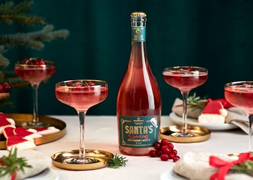 KATLENBURGER - Santa’s Swing Cranberry Secco | Leuchtend roter Fruchtwein-Drink mit 10% Cranberrysaft. Der perfekte Begleiter für die festliche Saison. | Inhalt: 6x 750 ml und 8% vol.