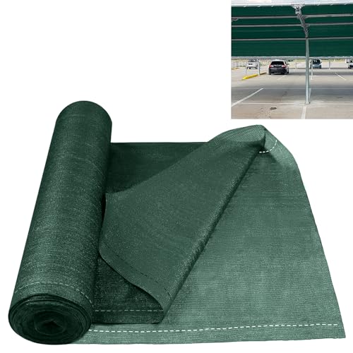 YUENFONG 2x10m Schattiergewebe Zaunblende Sichtschutz, Sonnenschutz Windschutz aus HDPE 150 g/m², Tennisblende mit Kabelbinder Wetterfest, für Zaun & Balkongeländer, Dunkelgrün