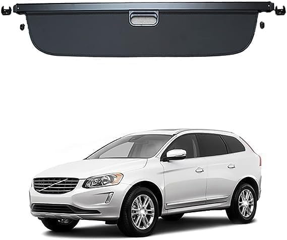 Cache-bagages rétractable pour Volvo XC60 2010-2017 noir