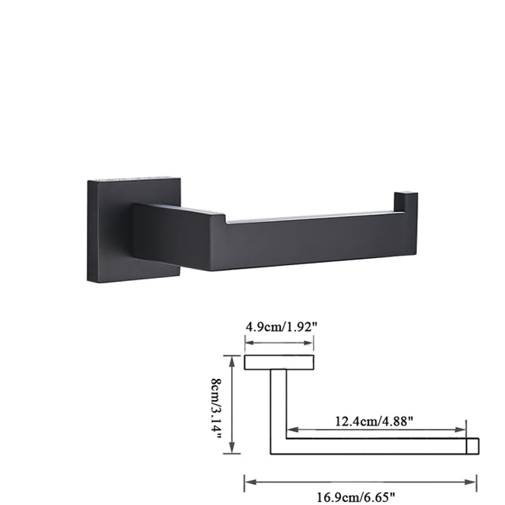 Set de Accesorios de baño, Gancho Negro para Bata, toallero, Barra, Soporte de Papel para estantería, Soporte para Cepillo de Dientes, Accesorios de baño