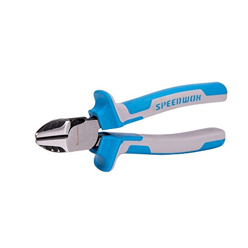 SPEEDWOX Diagonal Cutting Pliers 6 Inches Heavy Duty Wire Cutters High Leverage Side Cutting Angled Head Pro Series Precision Professional Tool Reduce Effort by 35% Chrome Nickel Steel