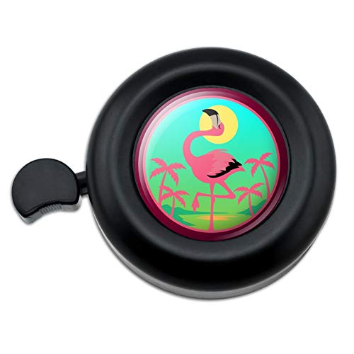 GRAPHICS & MORE Flamingo Palm Trees Tropical Vacation Bicycle Handlebar Bike Bell