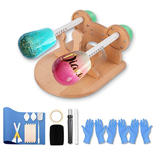 Cup Turner Spinner, Double Tumbler Turner, Wood Tumbler Turner Machine Kit, Cuptisserie for Crafts Tumbler for Tumblers/Glass/Mug/Bottle Craft