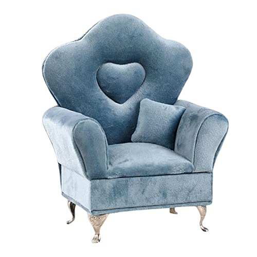 Boîte à bijoux en velours bleu style sofa d'exception