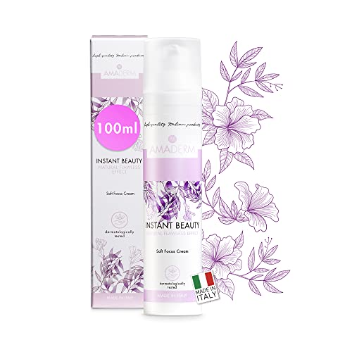 AMADERM Instant Beauty 100ml | Crema Contorno Ojos y Cara con Efecto FILTRO INSTAGRAM Iluminante al Ácido Hialurónico y Manteca de Karité | Soft Focus | MADE IN ITALY inspirado en la Skincare Coreana Cover