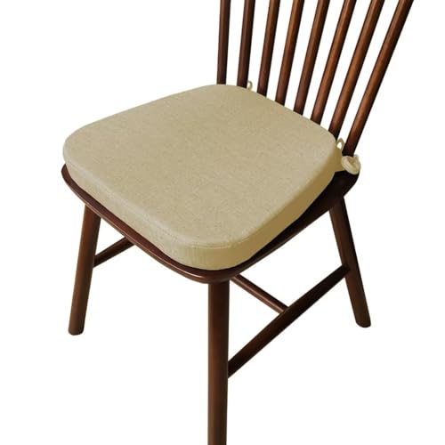 Hovoto Chair Cushions Pads, 2 Piece Seat Pads for Dining Chairs with Ties Non Slip Seat Cushions, Big Hippo Chair Cushion for Kitchen, Patio Garden, Dining Room Washable Cover