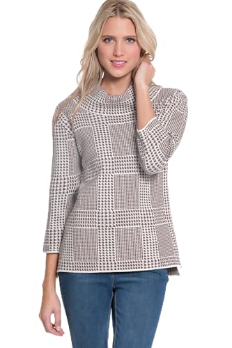MULTIPLES Women's Long Sleeves Drop Shoulder Cowl Collar Sweater Top