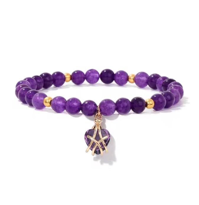 Bracelets en Perles de 6MM en agate, le cadeau idéal mixte avec cordon extensible - 7