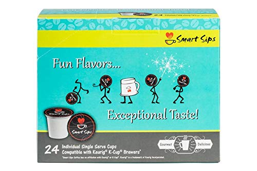 Smart Sips, Raspberry Mousse Latte, Gourmet Latte Pods For Keurig K-Cup Brewers, 24 Count #TOP1