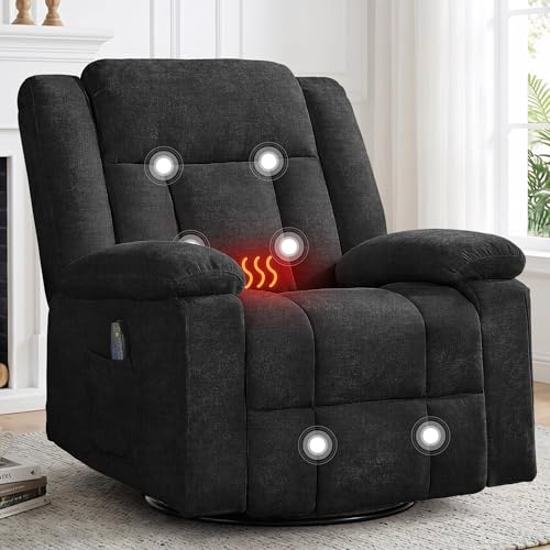 Korser 360° Swivel Recliner with Massage