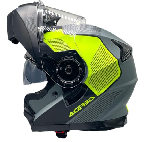 Casco modulare ACERBIS SEREL grigio e giallo fluo 22-06 (M 57/58)