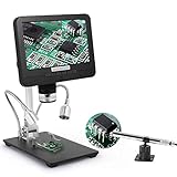 microscopio smd 2 Soporte ajustable en altura y pantalla ajustable: con más espacio de trabajo, puedes ajustar el soporte y la pantalla a cualquier ángulo que quieras ver el objeto sin ningún ángulo muerto.