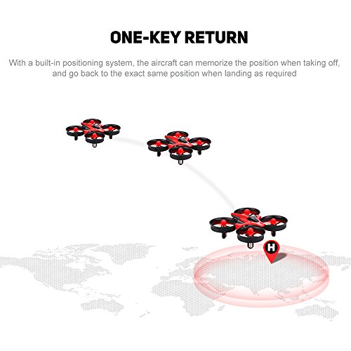 GoolRC Mini Drone with 3D Flips, Headless Mode, One Key Return, Full Protectors, H/L Speed, Anti Crush UFO RC Quad   copter